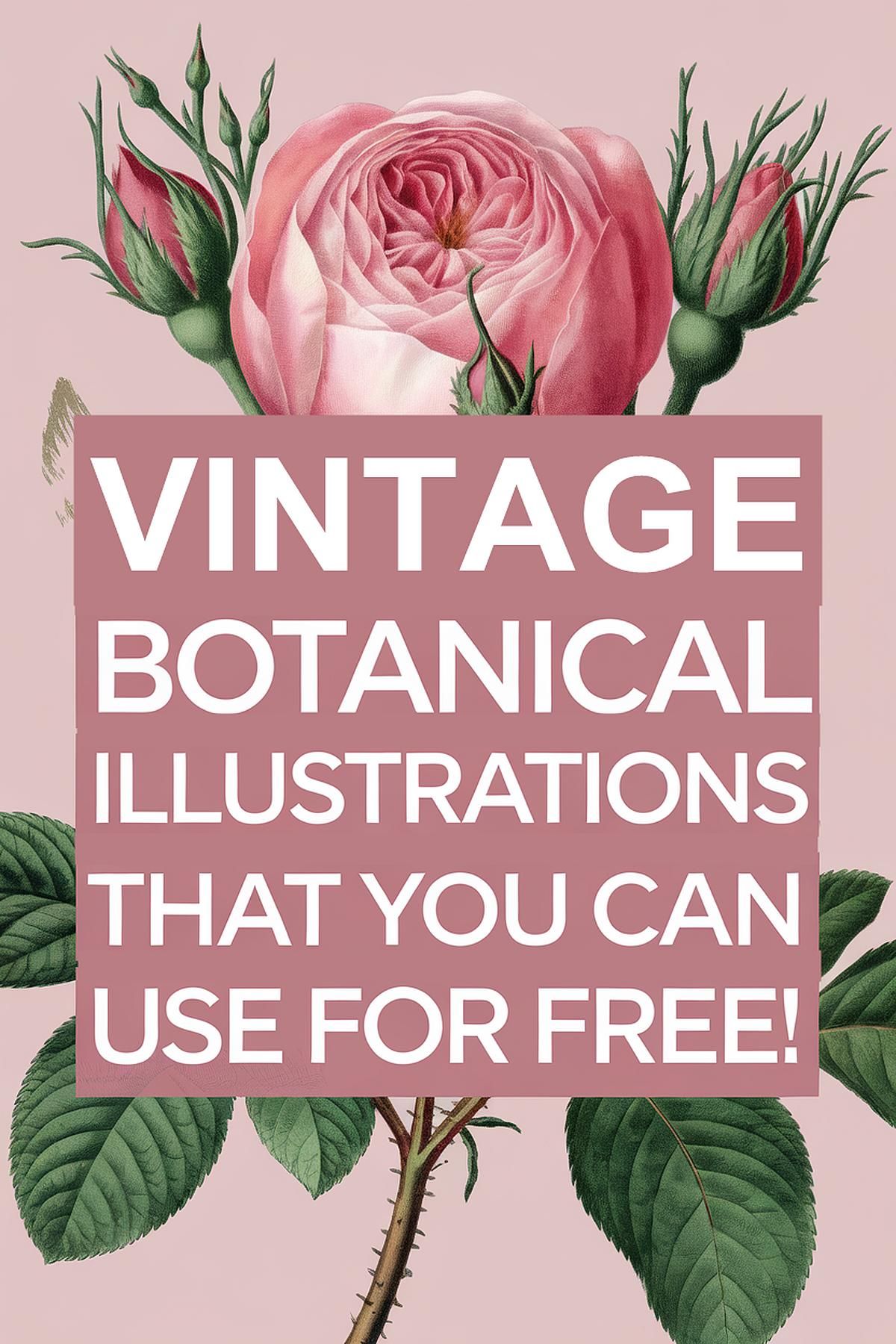 70+ Free Vintage Botanical Illustrations for Junk Journals & Crafts  Illustrations freelancer