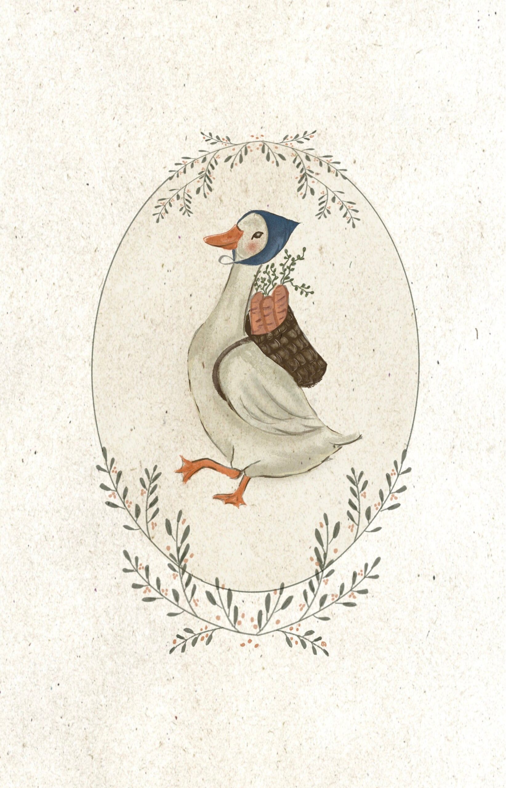Mrs duck 4”x6” postcard “PREORDER”  Illustrations freelancer