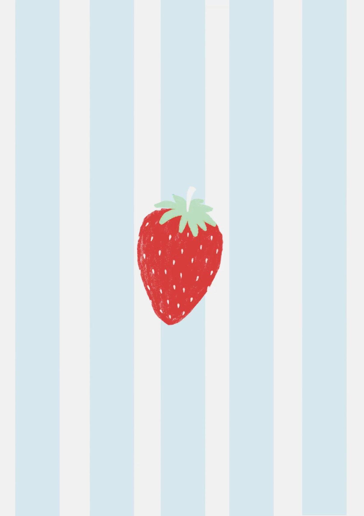 Strawberries Digital Art Amure Illustration Summer Art Poster  Illustrations freelancer