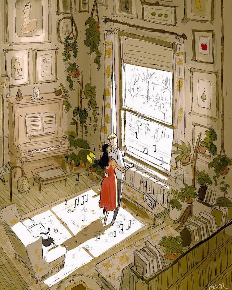 Ce dessinateur français illustre la magie et le bonheur qui résident dans les choses simples du quotidien  Illustrations freelancer