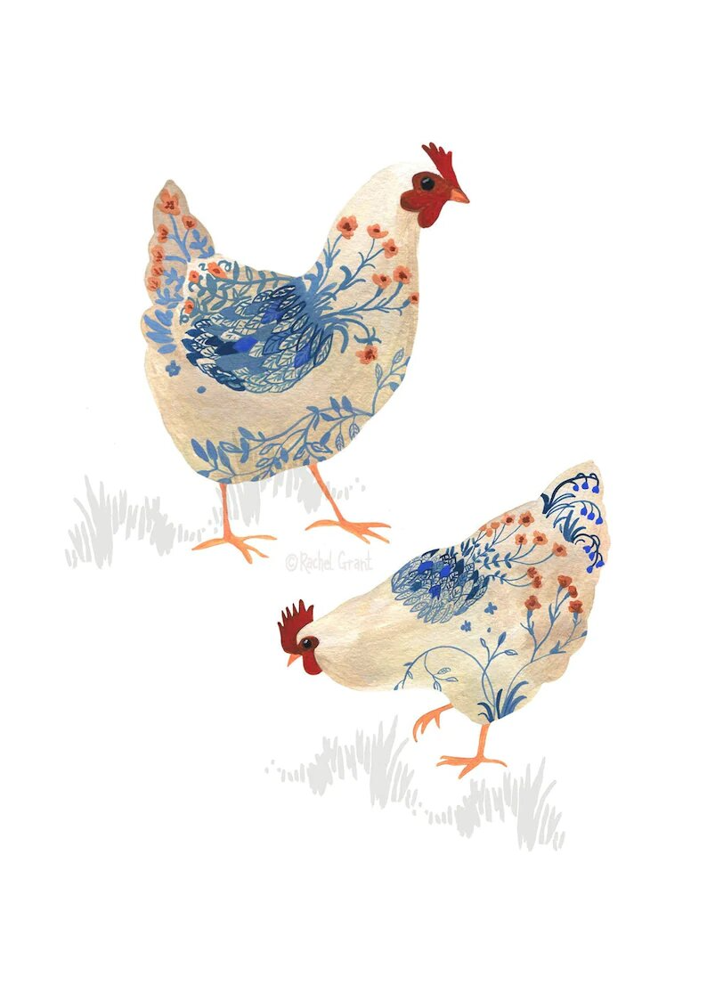 Les illustrations calmes de Rachel Grant • Plumetis Magazine  Illustrations freelancer