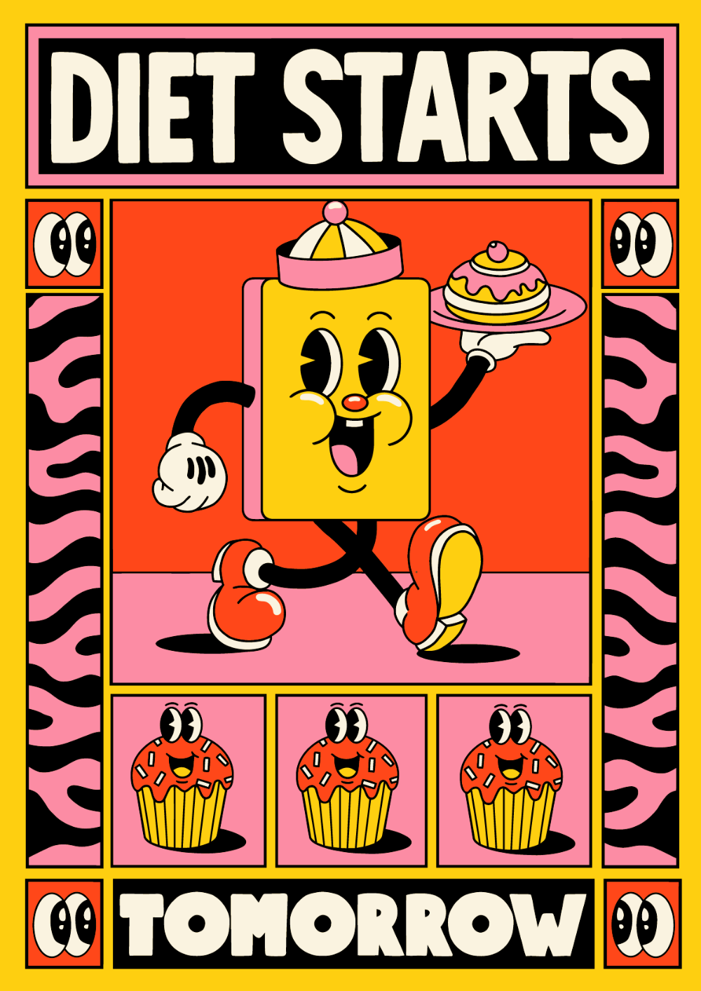 New Year, Same Me: Yeye Weller’s latest illustrations poke fun at New Year’s resolutions  Illustrations freelancer