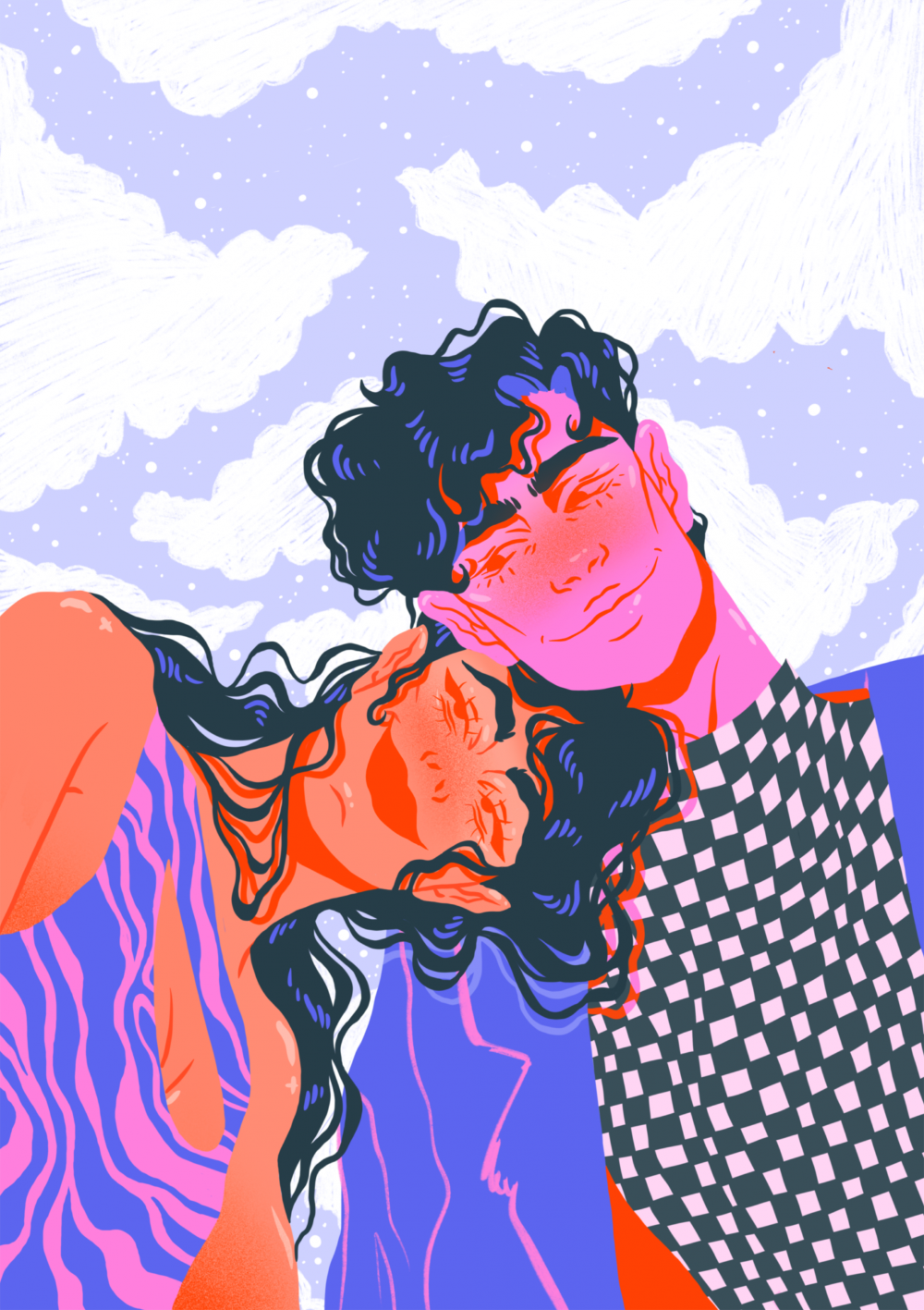 ‘It’s okay to go through different kinds of feelings’: Lucie Corbasson-Guévenoux on her energetic, bold and emotive illustrations  Illustrations freelancer