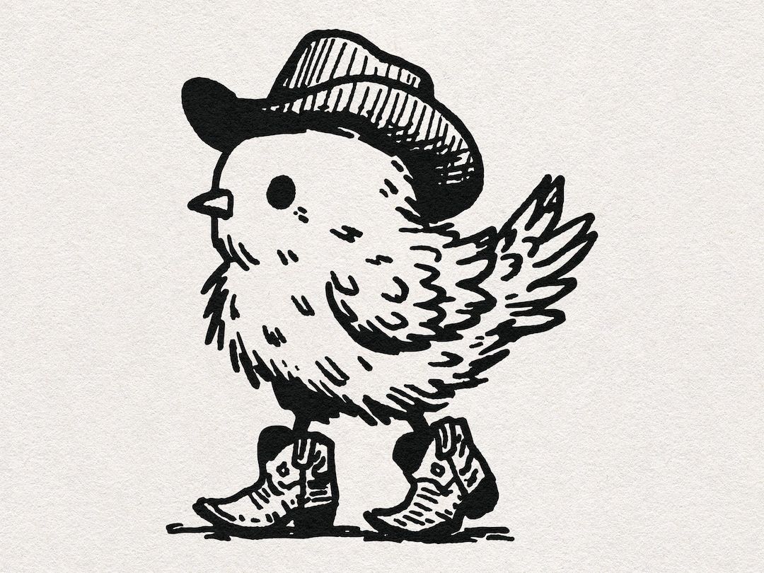 Cowboy Chicken Chick in Boots – Country Western Art Graphic Illustration Transparent PNG SVG Sublimation Clipart Downloadable Wall Art – Etsy  Illustrations freelancer