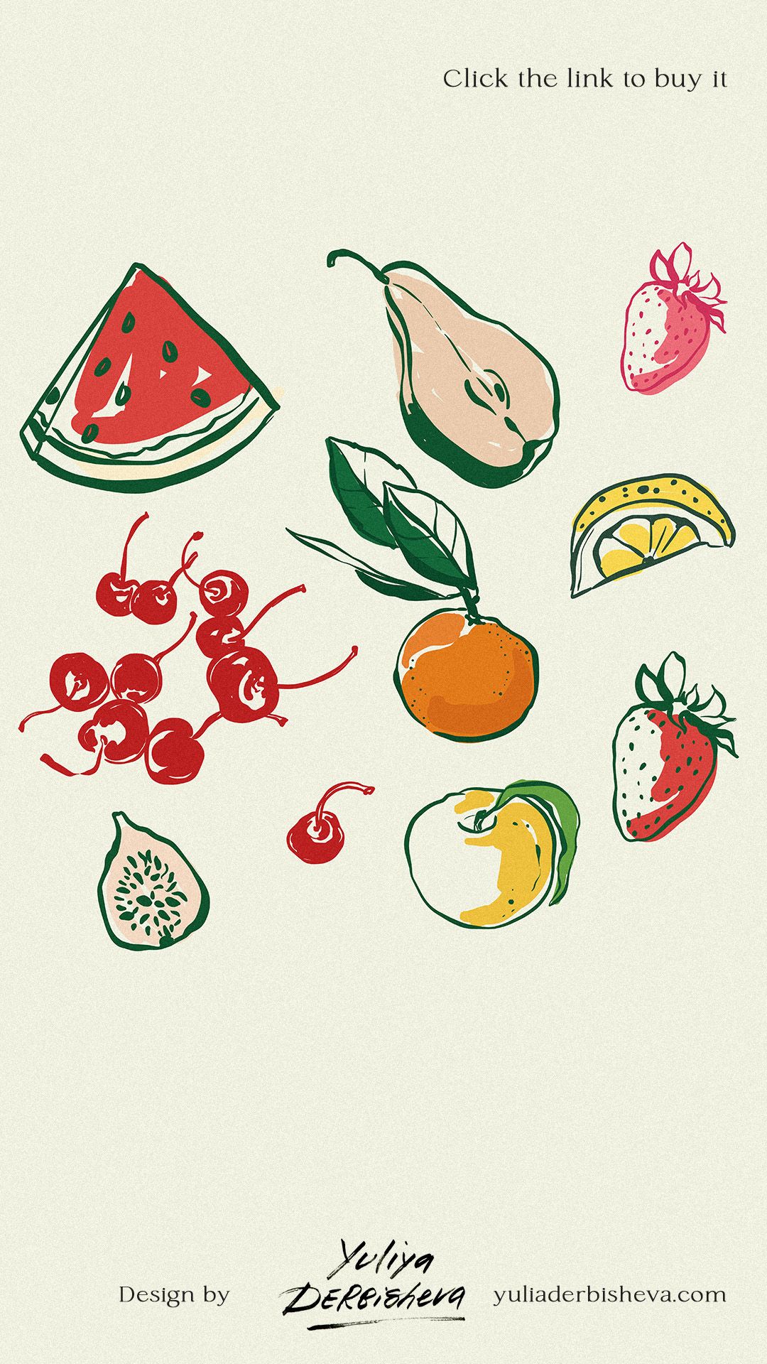 Hand-Drawn Vector Art – Mediterranean Fruits & Vegetables | Cute Doodles for Graphic Design & Decor  Illustrations freelancer