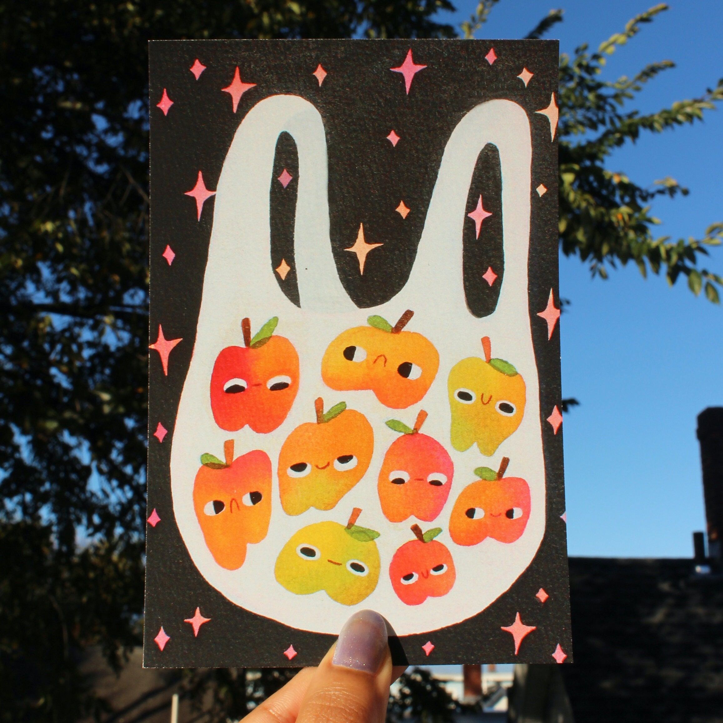 Cute Illustrated Apple Picking Art Print – Etsy  Illustrations freelancer