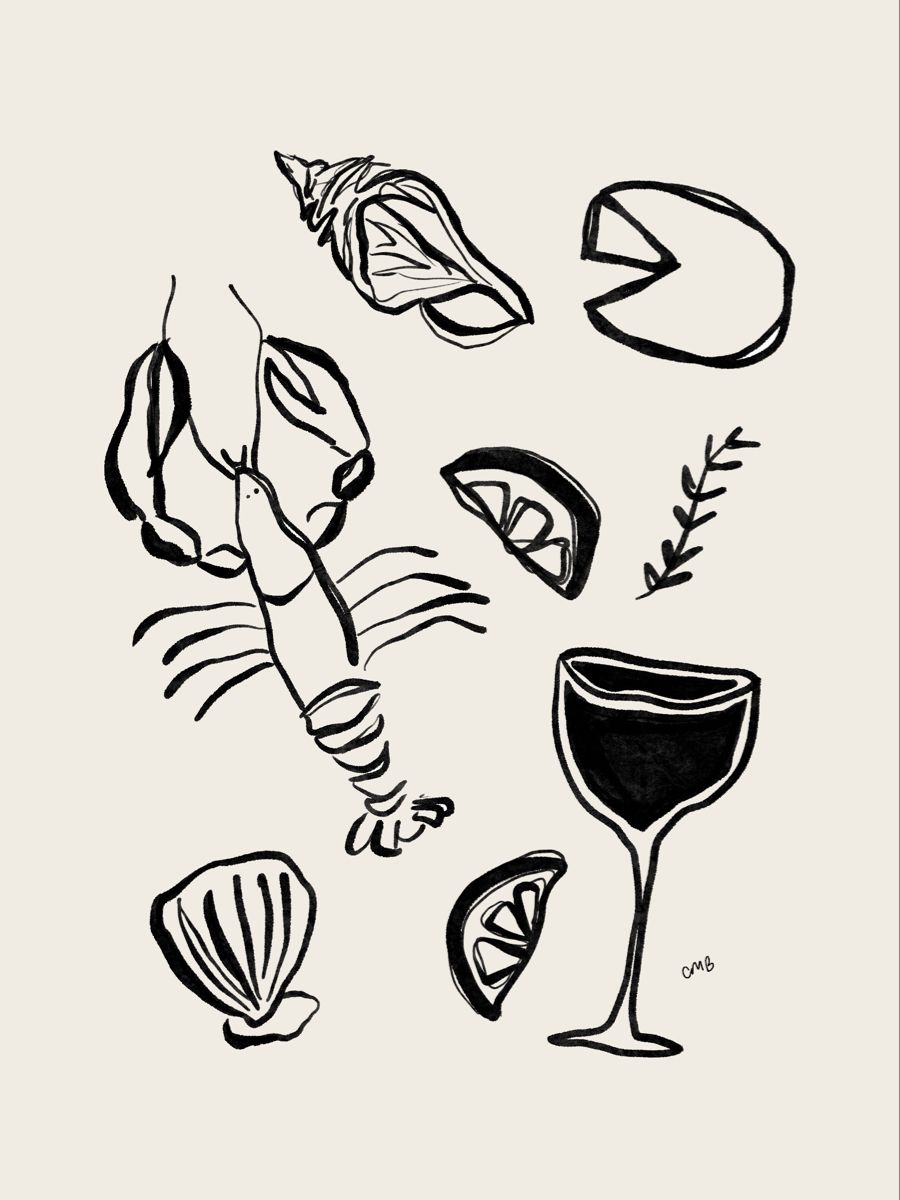 Ocean🦪🍸🍋🌊  Illustrations freelancer