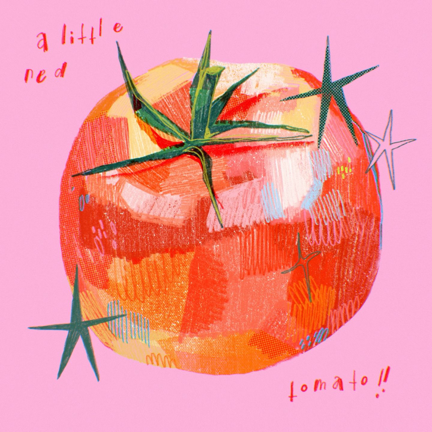 a little red tomato illustration !!  Illustrations freelancer