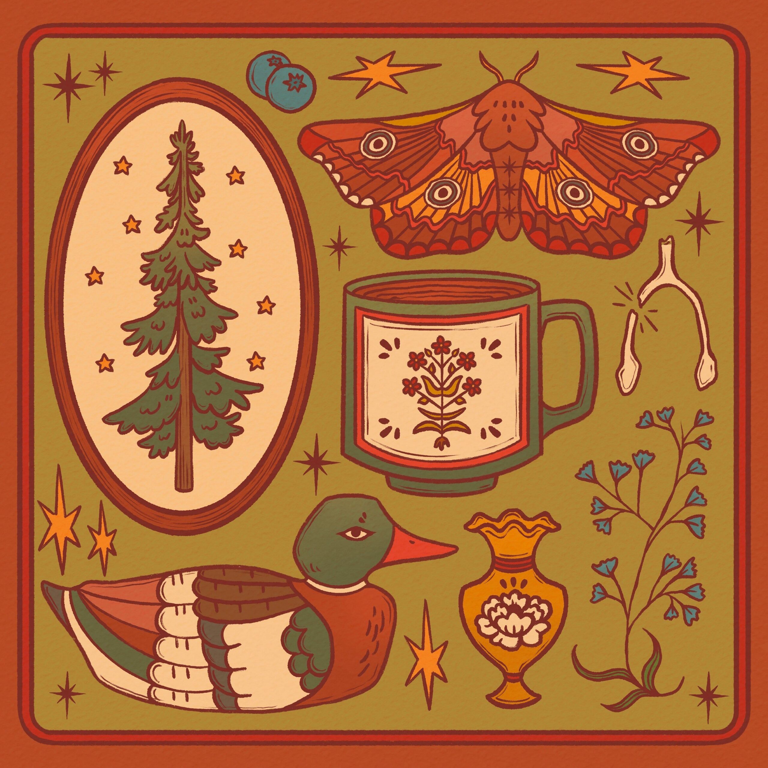 Cabin Collection Print  Illustrations freelancer