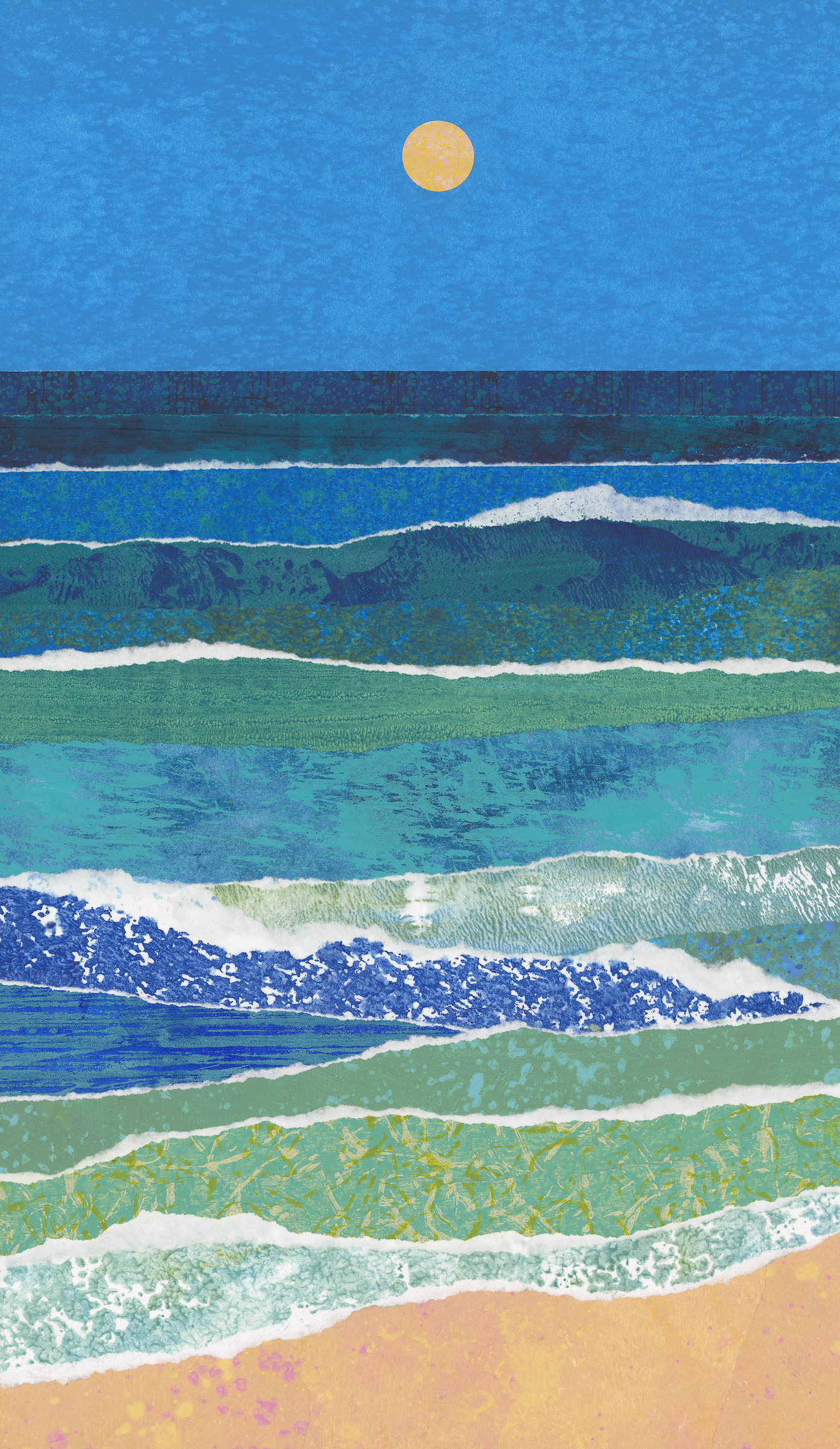 Moon the Color of Sand II by Suzanne Siegel (Pigment Print) | Artful Home  Illustrations freelancer