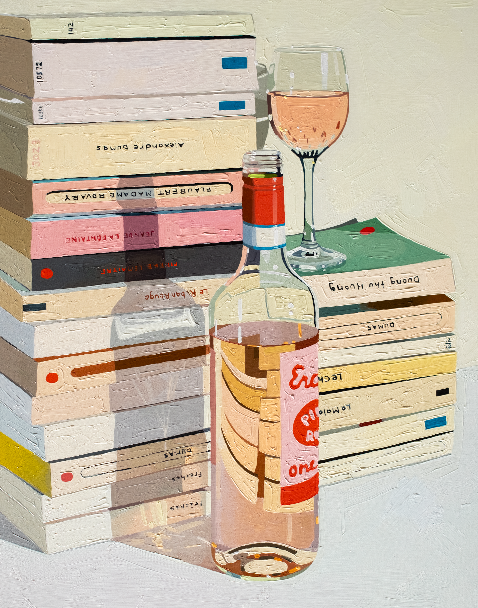 Rosé and French Classics Print (multiple sizes)  Illustrations freelancer